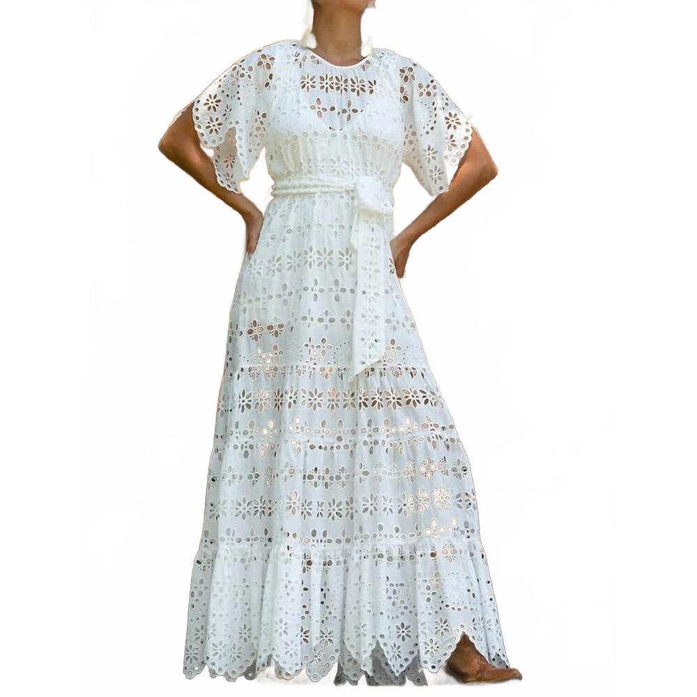 NEW MISS JUNE PARIS women's sable dress in white